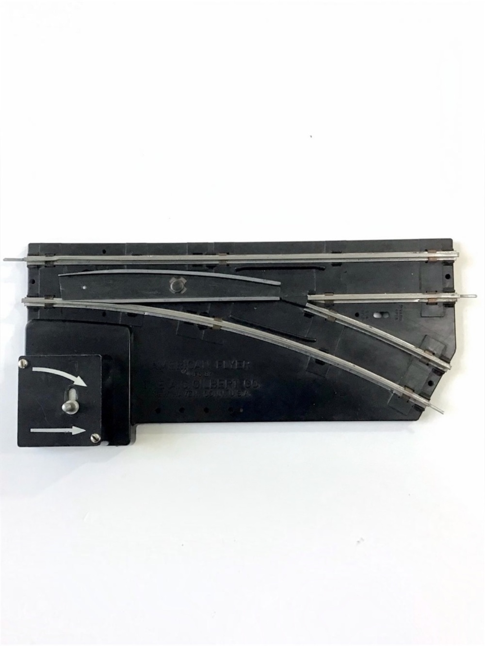 Vintage American Flyer Manual Switch Track Right Hand Turnout S Gauge Railroad